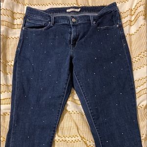 Studded Levi’s Skinny Jeans size 16